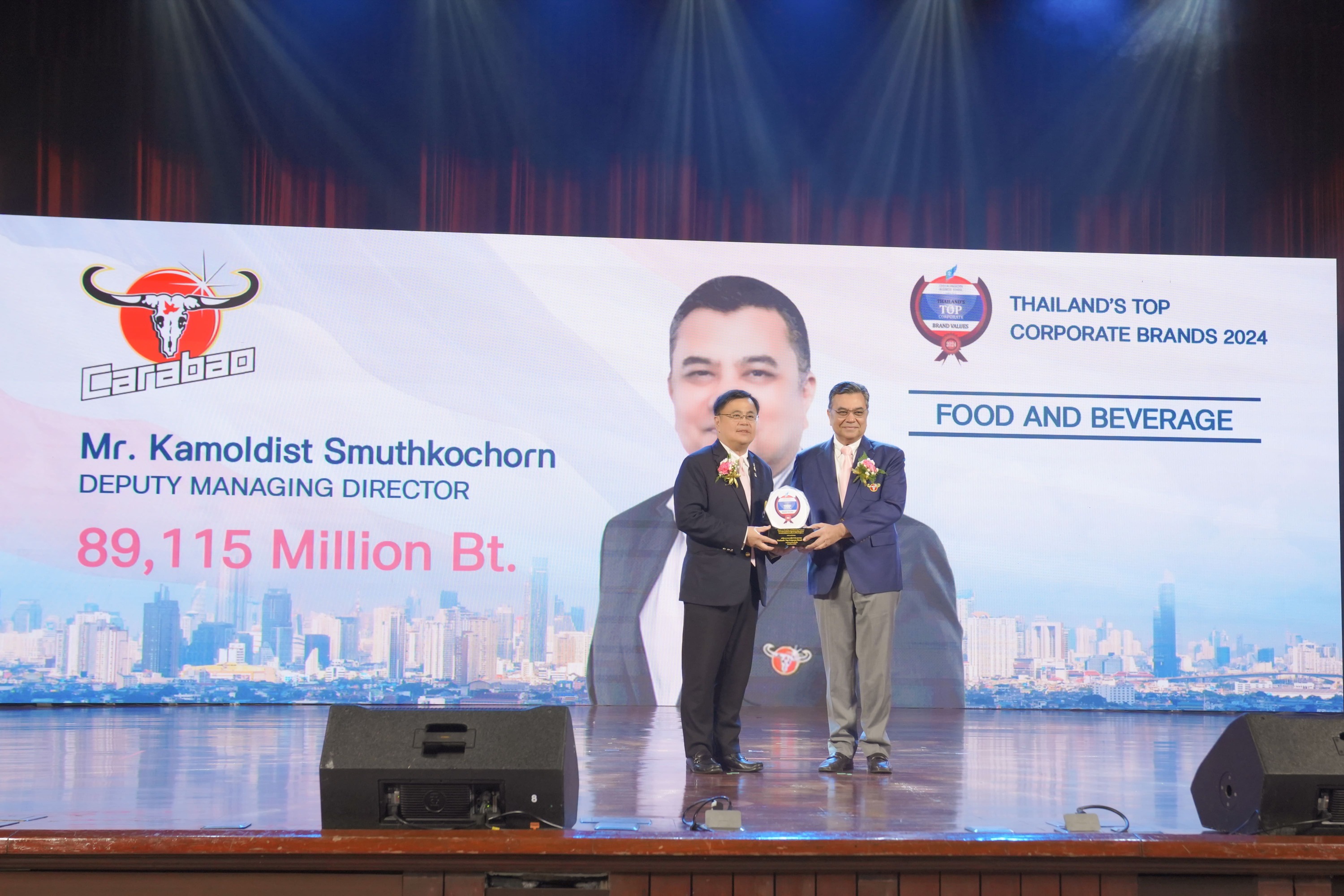 Carabao Group Wins Thailand’s Top Corporate Brand 2024 Award for Food & Beverage for Third Consecutive Year